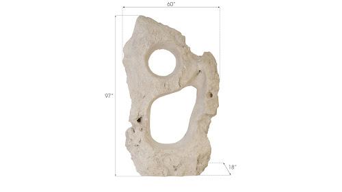 Phillips Colossal Cast Stone Sculpture Double Hole Roman Stone