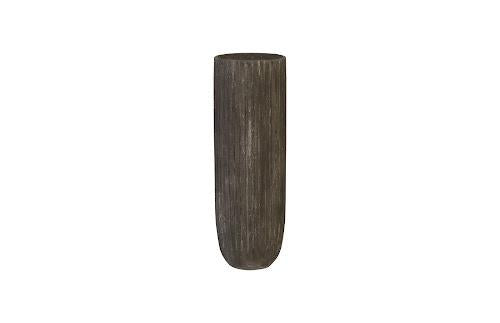 Phillips Fluted Planter Large Gray