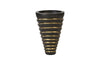 Phillips Collection Terra Black Brass Planter