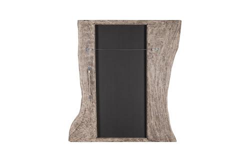 Phillips Split Slab Mirror Gray Stone