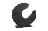 Phillips Collection Swoop  Sculpture, Black Wood Large Tabletop