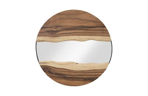 Phillips River Mirror, Natural Round