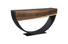 Phillips Collection Arc  Table, Natural, Double Sided Black Console