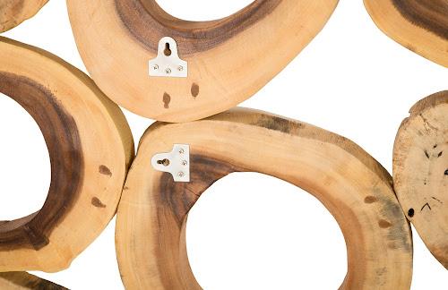 Phillips Chuleta Rings Wall Art Chamcha Wood Rectangular