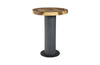 Phillips Collection Concrete Bar Table Chamcha Wood Top Bar Stool