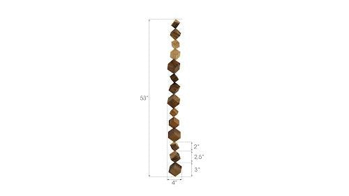 Phillips Dice Wall Art Chamcha Wood Natural