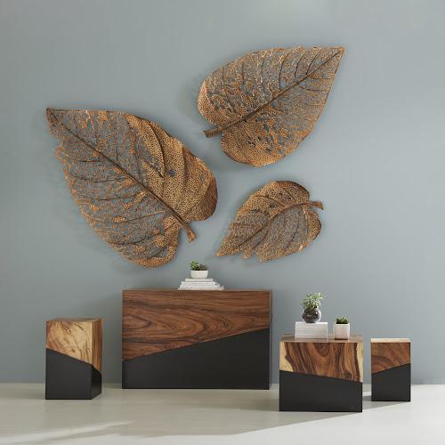 Phillips Birch Leaf Wall Art Copper LG