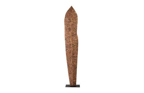 Phillips Carved Leaf on Stand, Copper Leaf XL