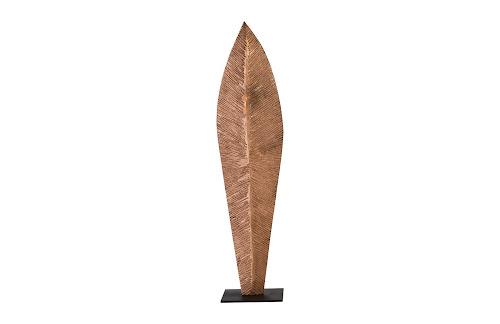 Phillips Carved Leaf on Stand, Copper Leaf LG