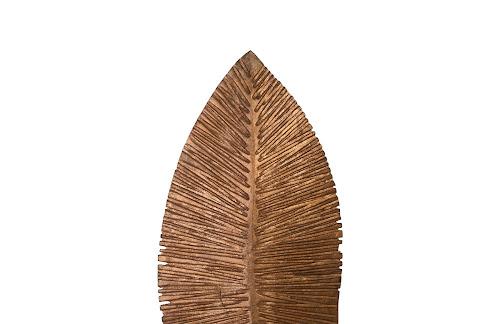 Phillips Carved Leaf on Stand, Copper Leaf SM