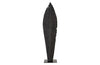 Phillips Collection Carved Leaf On Stand Burnt Lg Accent