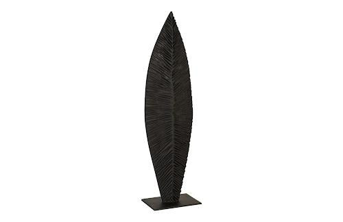 Phillips  Carved Leaf on Stand Burnt MD