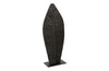 Phillips Collection Carved Leaf On Stand Burnt Sm Accent