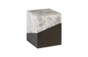 Phillips Collection Geometry Gray Stone Stool