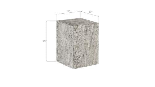 Phillips Prism Pedestal Small Gray Stone