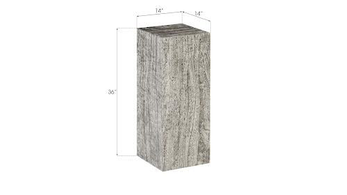 Phillips Prism Pedestal Medium Gray Stone