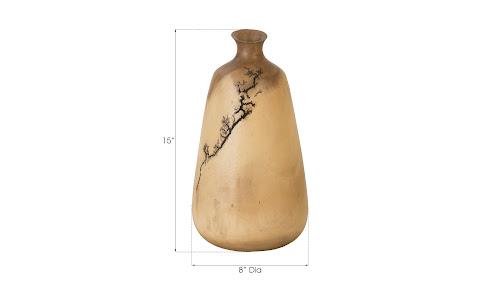 Phillips Lightning Vase Mango Wood Tall