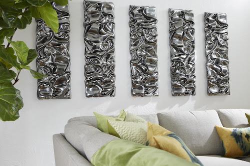 Phillips Drape Wall Art Liquid Silver