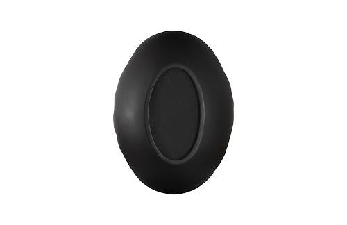 Phillips Broken Egg Mirror, Black and Gold Leaf Black