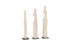 Phillips Collection Cast Women Sculptures, Roman Stone Set Of 3 Accent