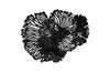 Phillips Collection Flower Wall Art, Small, Black, Metal Black Accent