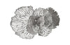 Phillips Collection Flower Wall Art, Medium, Gray, Metal Gray Accent