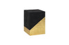 Phillips Collection Scorched Black And Gold Leaf Side Table