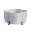 Scalamandre Maison Fretwork Blue Planter