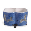 Scalamandre Maison Le Zebre Blue Planter