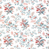 Brunschwig & Fils Chancay Print Teal/Rose Fabric