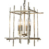 Hubbardton Forge Modern Brass Tura 4-Light Small Chandelier