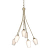 Hubbardton Forge Soft Gold Opal Glass (Gg) Flora 6 Arm Chandelier