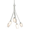 Hubbardton Forge Sterling Opal Glass (Gg) Flora 6 Arm Chandelier