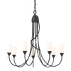 Hubbardton Forge Black Opal Glass (Gg) Flora 7 Arm Chandelier