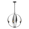 Hubbardton Forge Black Cirque Small Chandelier