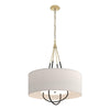 Hubbardton Forge Modern Brass Black Flax Shade (Se) Loop Pendant