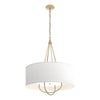 Hubbardton Forge Modern Brass Modern Brass Natural Anna Shade (Sf) Loop Pendant