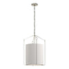 Hubbardton Forge Sterling Flax Shade (Se) Bow Tall Pendant