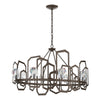 Hubbardton Forge Bronze Crystal Gatsby Chandelier