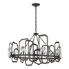 Hubbardton Forge Oil Rubbed Bronze Crystal Gatsby Chandelier