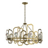 Hubbardton Forge Modern Brass Crystal Gatsby Chandelier