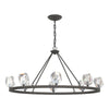 Hubbardton Forge Natural Iron Crystal Gatsby 8-Light Chandelier