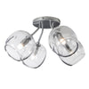 Hubbardton Forge Sterling Clear Glass (Zm) Ume 4-Light Semi-Flush