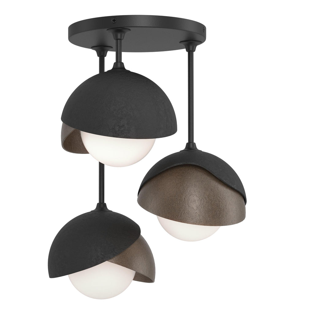 Hubbardton Forge Brooklyn 3-Light Double Shade Semi-Flush