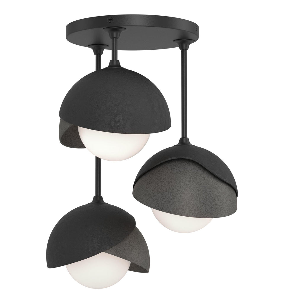 Hubbardton Forge Brooklyn 3-Light Double Shade Semi-Flush