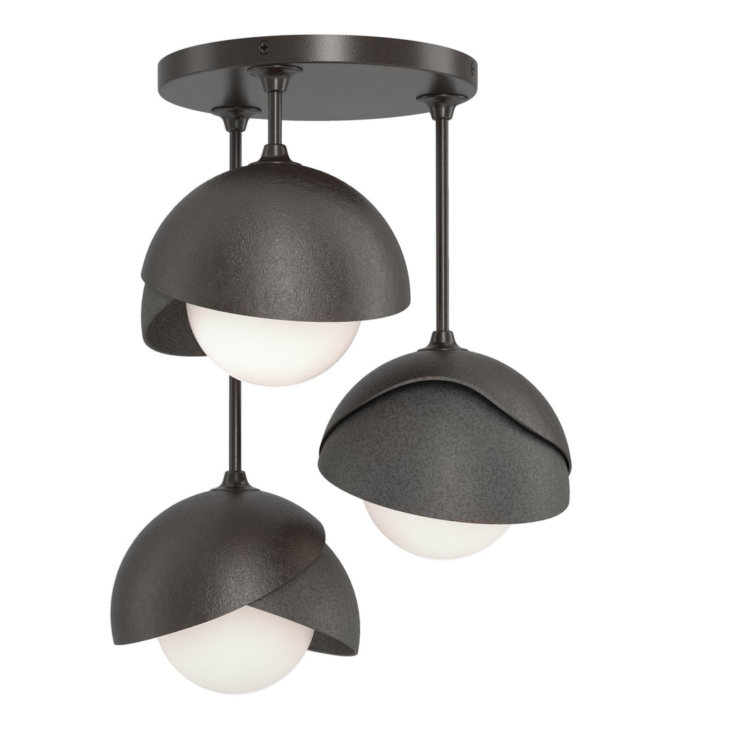 Hubbardton Forge Brooklyn 3-Light Double Shade Semi-Flush