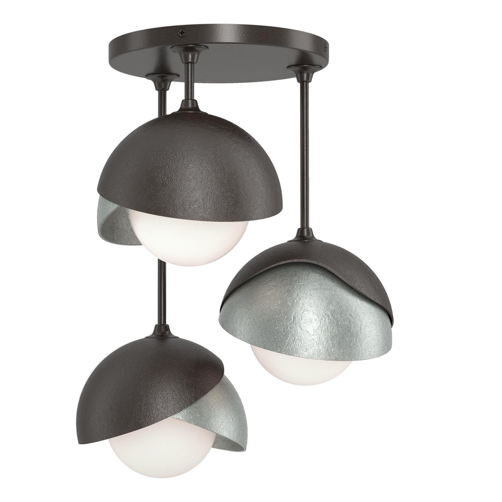 Hubbardton Forge Brooklyn 3-Light Double Shade Semi-Flush