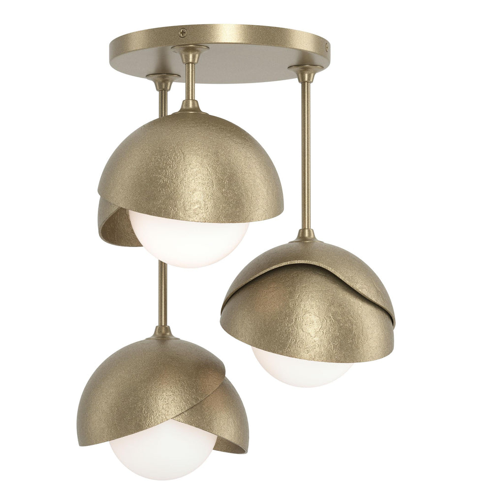 Hubbardton Forge Brooklyn 3-Light Double Shade Semi-Flush