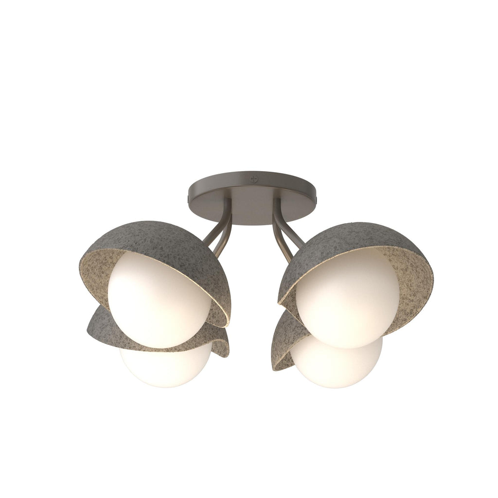 Hubbardton Forge Brooklyn 4-Light Single Shade Semi-Flush