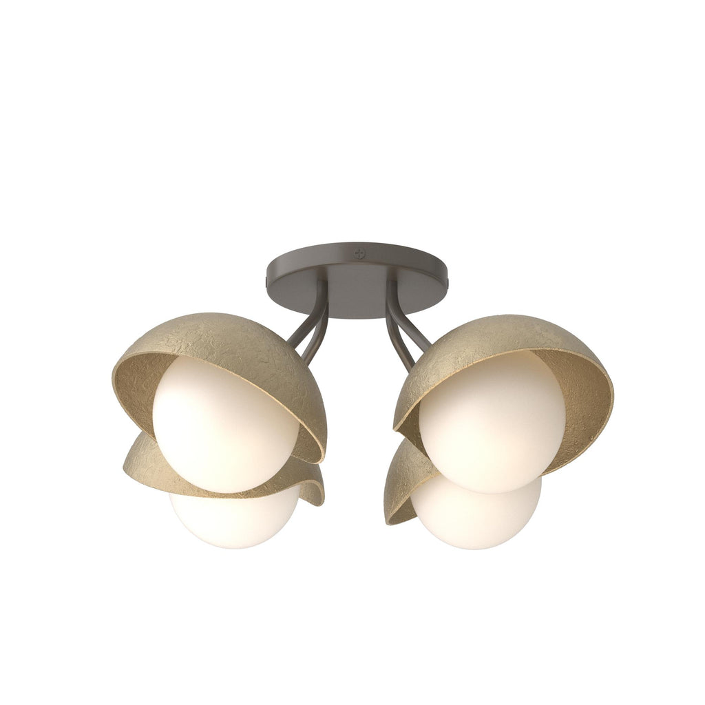 Hubbardton Forge Brooklyn 4-Light Single Shade Semi-Flush